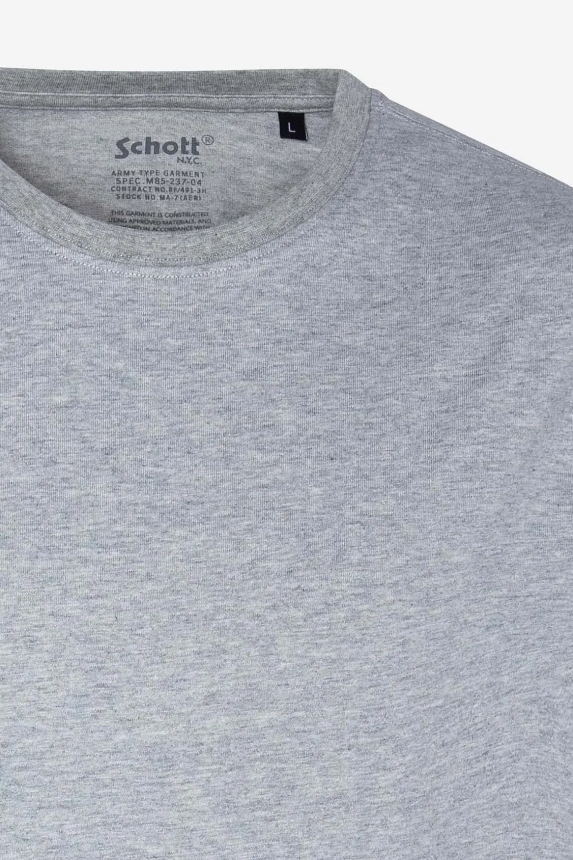 Tee Shirt Homme Schott Ts01Mc Navy/Grey