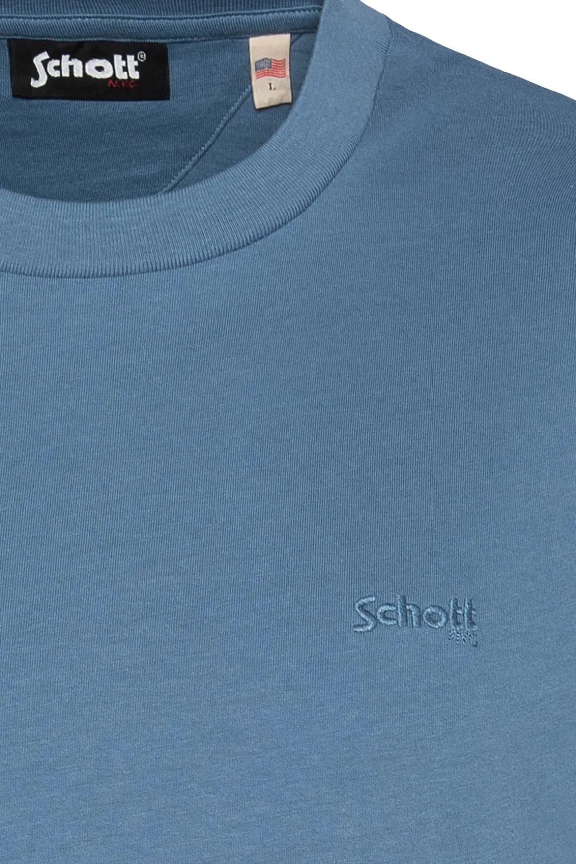 Tee Shirt Homme Schott Tstuarts Steel Blue