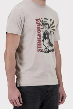 Tee Shirt Homme Steve Mcqueen Tee Shirt Tsm03-103 Clay