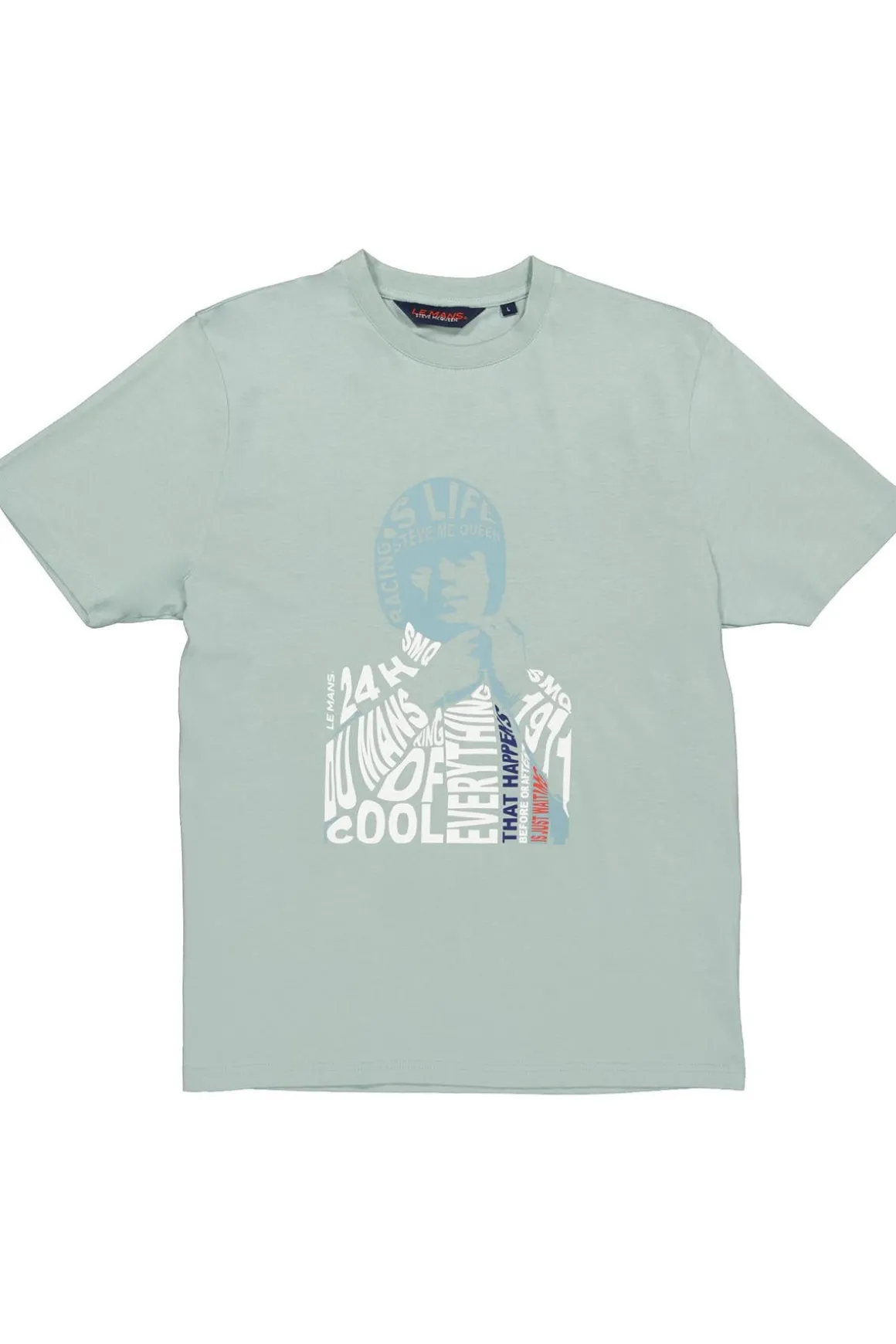Tee Shirt Homme Steve Mcqueen Tee Shirt Tsm08-415 Mint