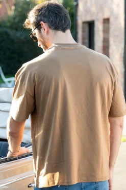 Tee Shirt Homme Steve Mcqueen Tee Shirt Tsm08-103 Tobacco