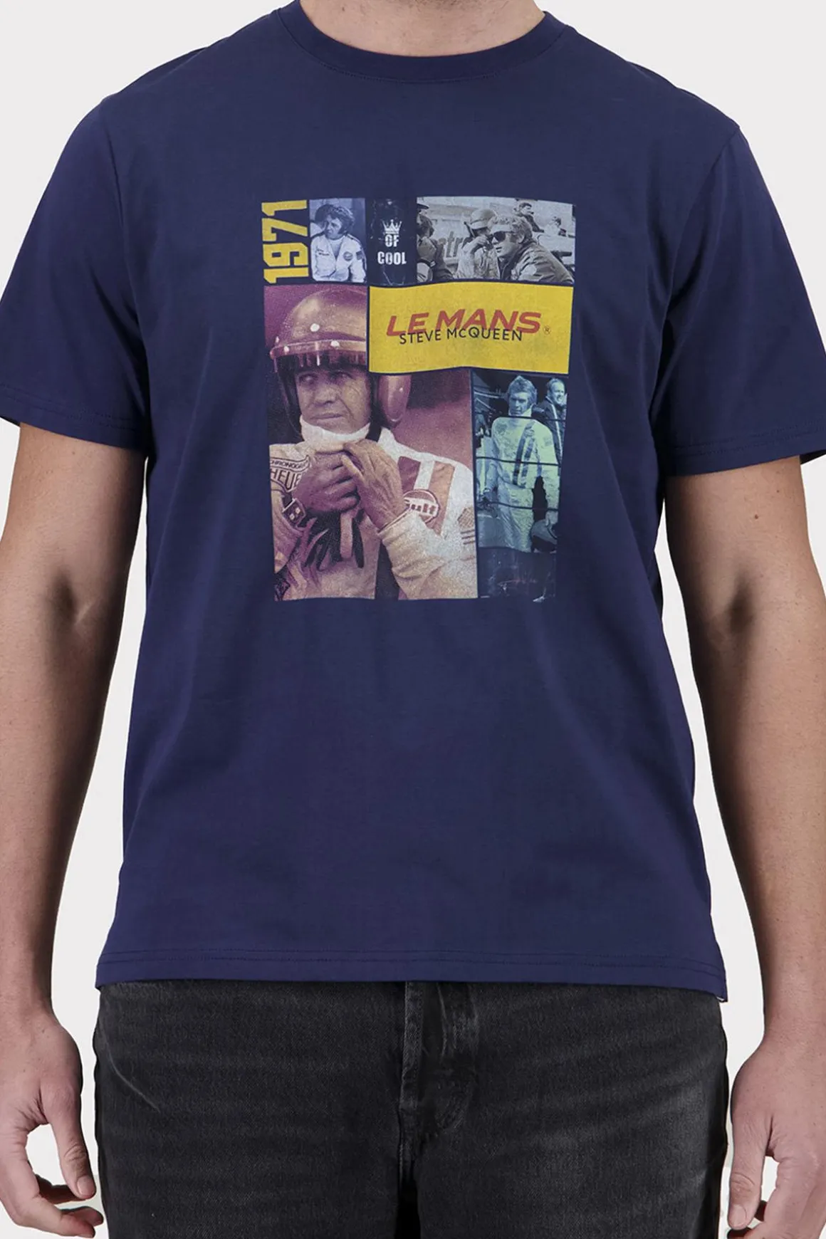 Tee Shirt Homme Steve Mcqueen Tee Shirt Tsm11-100 Navy