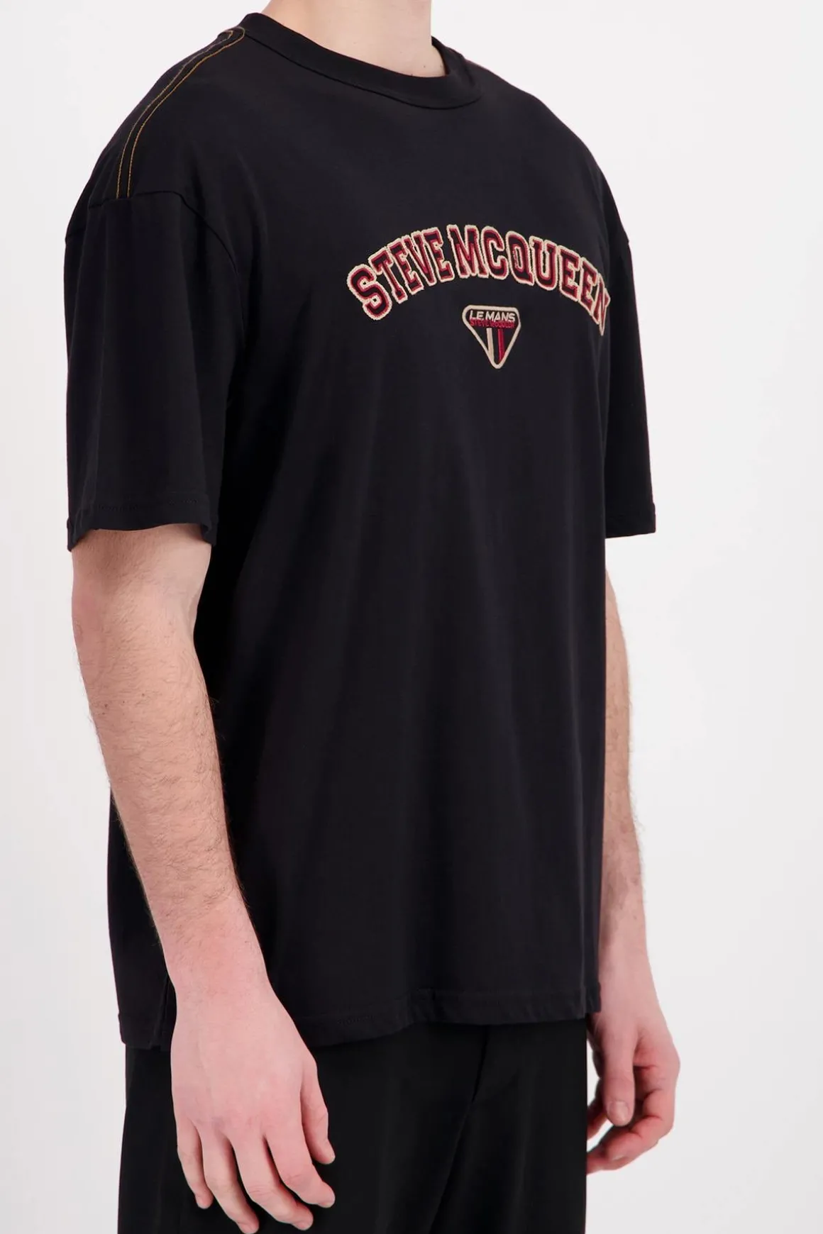 Tee Shirt Homme Steve Mcqueen Tee Shirt Tsm08-005 Noir