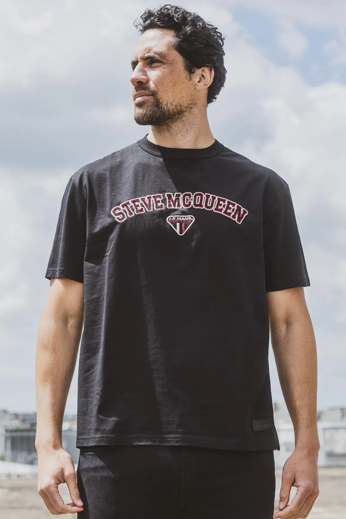 Tee Shirt Homme Steve Mcqueen Tee Shirt Tsm08-005 Noir