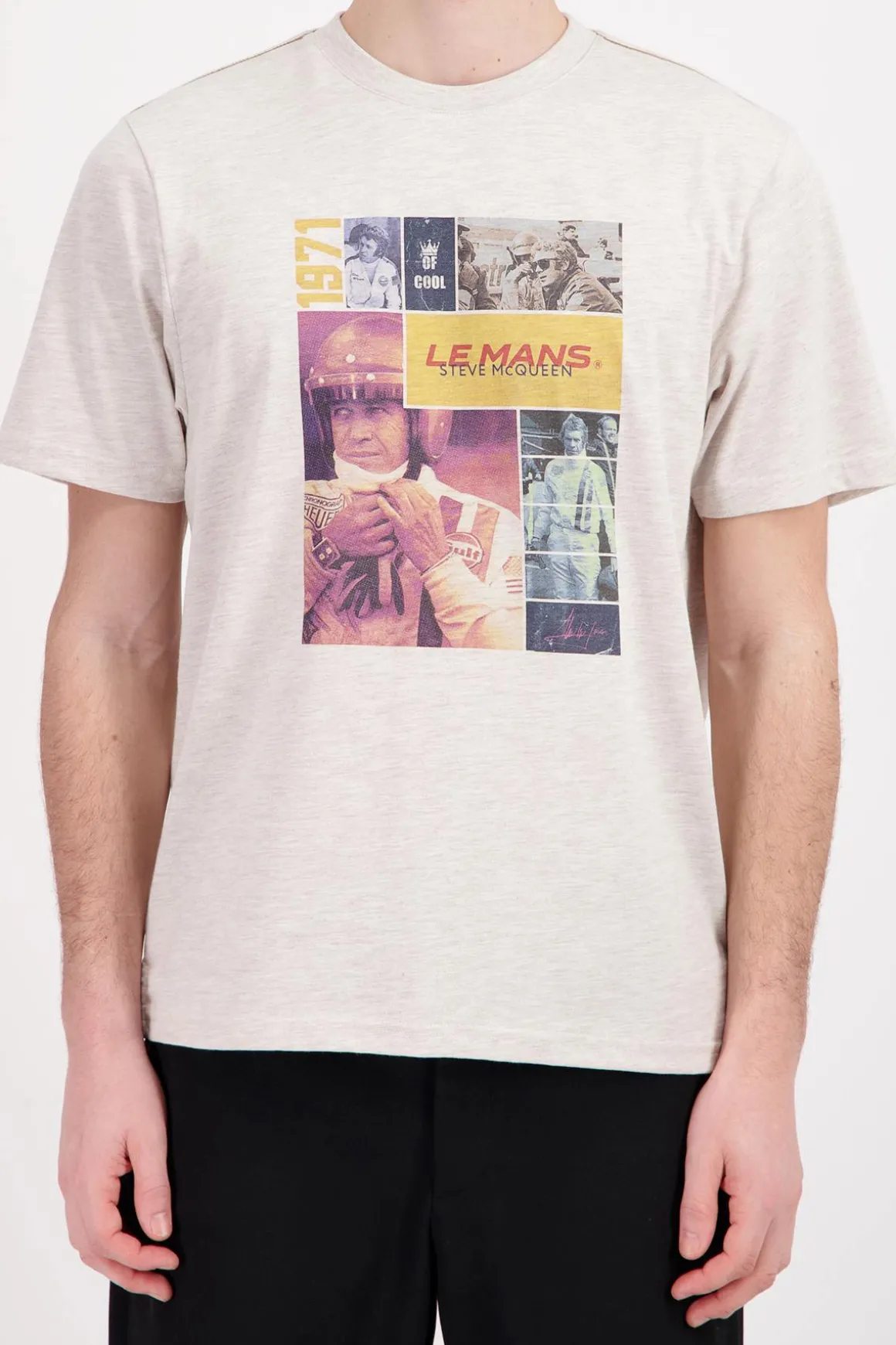 Tee Shirt Homme Steve Mcqueen Tee Shirt Tsm07-602 Sable Chine