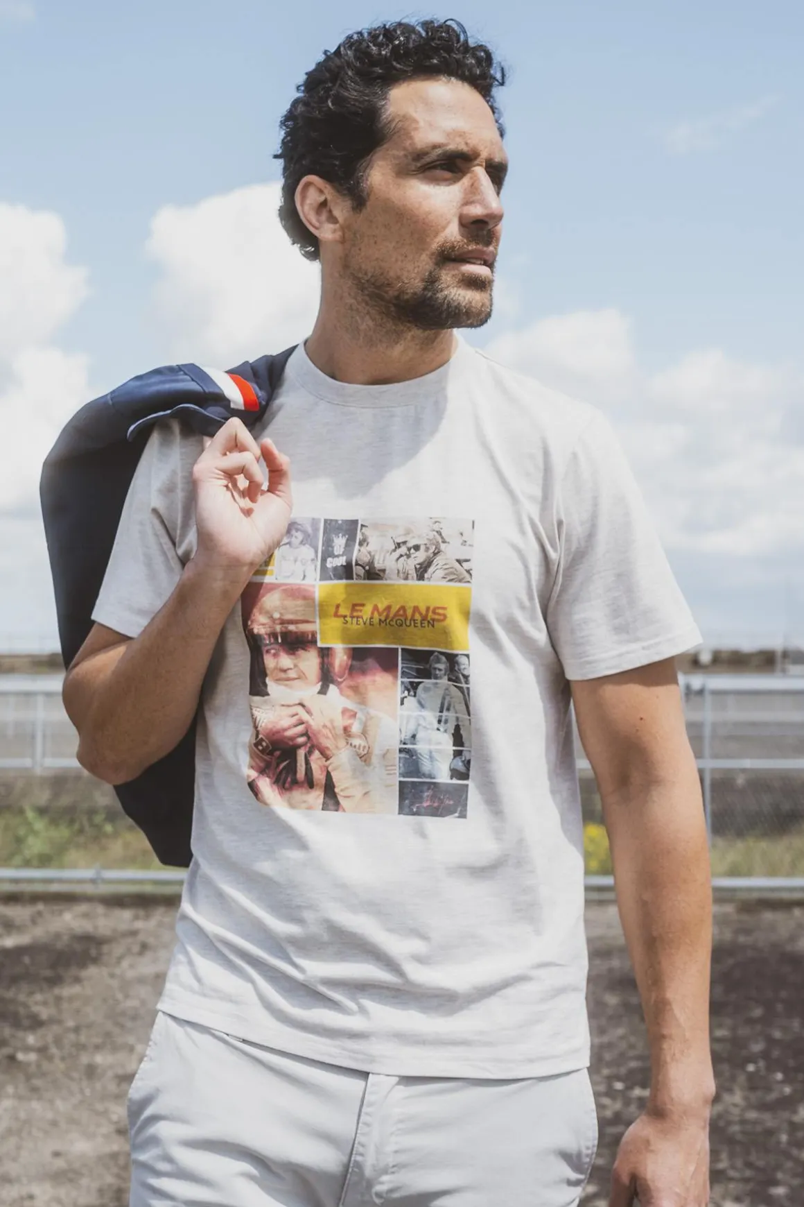 Tee Shirt Homme Steve Mcqueen Tee Shirt Tsm07-602 Sable Chine