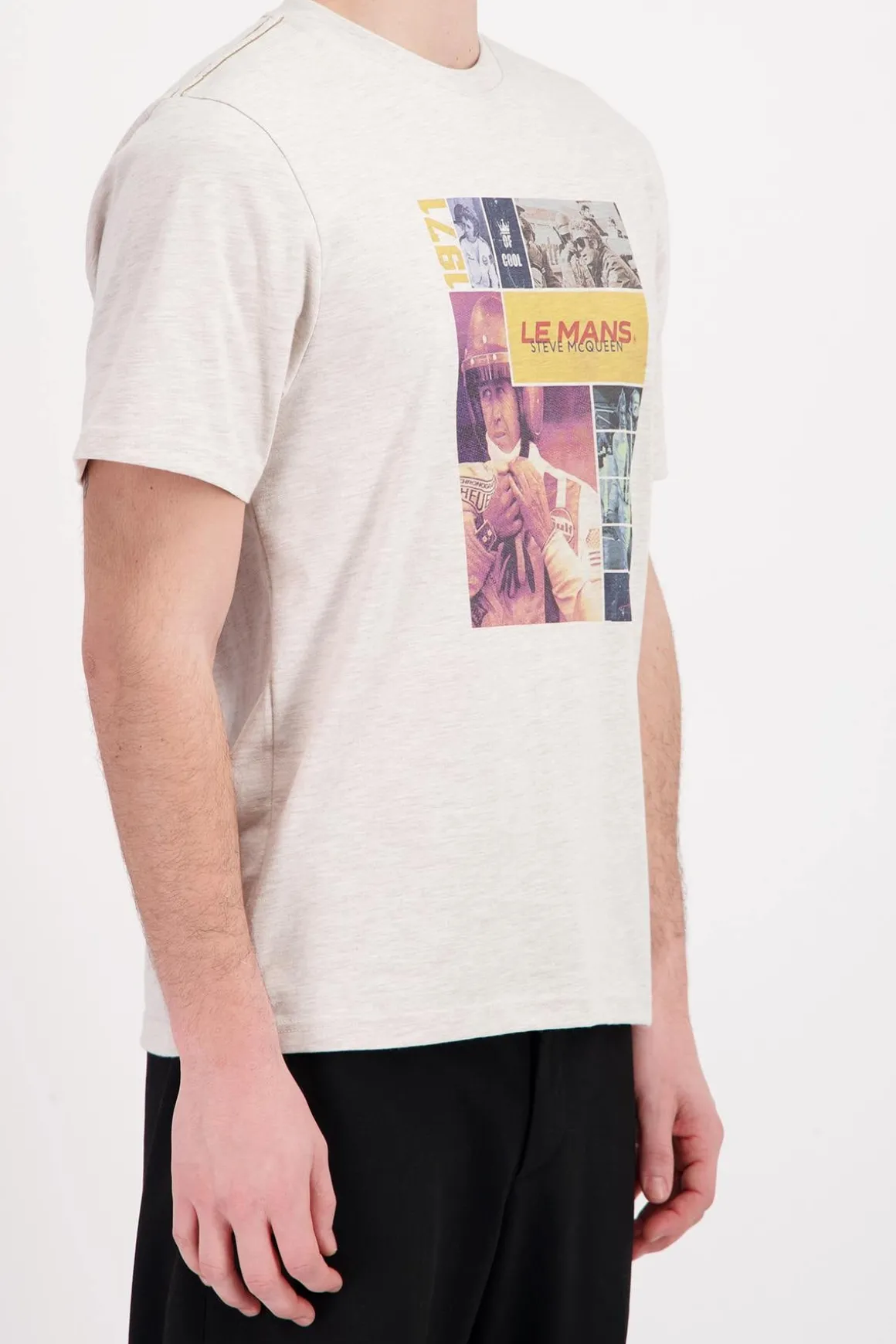 Tee Shirt Homme Steve Mcqueen Tee Shirt Tsm07-602 Sable Chine