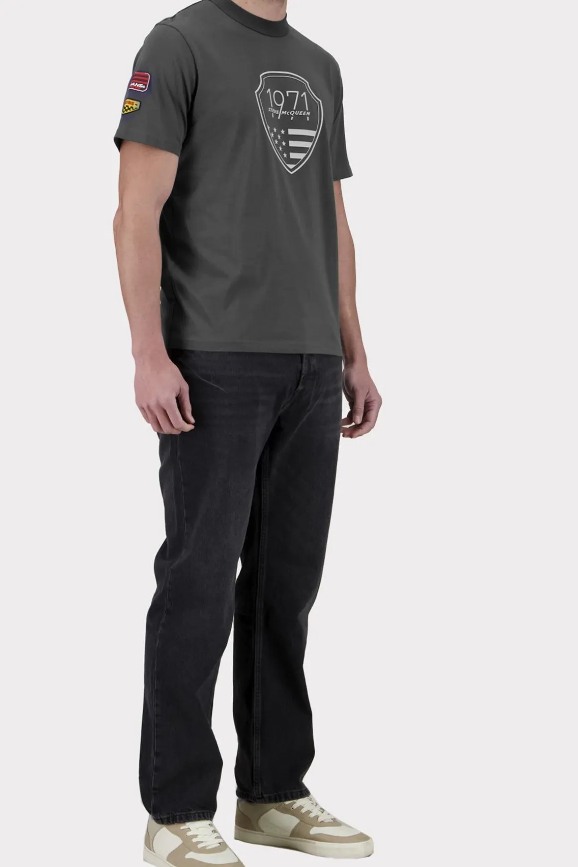 Tee Shirt Homme Steve Mcqueen Tee Shirt Tsm06-105 Black