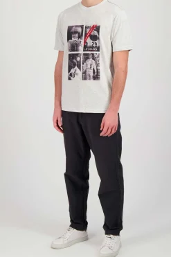 Tee Shirt Homme Steve Mcqueen Tsm02-002 Heather Ecru