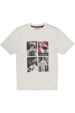 Tee Shirt Homme Steve Mcqueen Tsm02-002 Heather Ecru