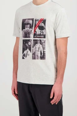 Tee Shirt Homme Steve Mcqueen Tsm02-002 Heather Ecru