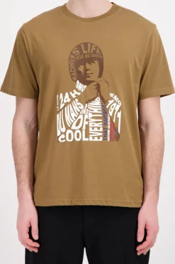 Tee Shirt Homme Steve Mcqueen Tee Shirt Tsm06-103 Tobacco