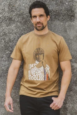 Tee Shirt Homme Steve Mcqueen Tee Shirt Tsm06-103 Tobacco