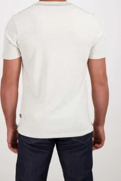 Tee Shirt Homme Steve Mcqueen Tee Shirt Tsm10-002 Heather Ecru