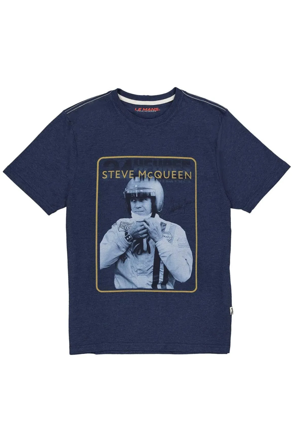 Tee Shirt Homme Steve Mcqueen Tee Shirt Tsm01-120 Dark Indigo