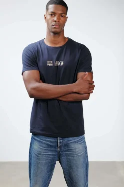 Tee Shirt Homme Steve Mcqueen Face To Face Dark Blue H22106