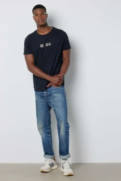 Tee Shirt Homme Steve Mcqueen Face To Face Dark Blue H22106