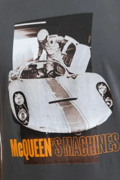Tee Shirt Homme Steve Mcqueen Machine Asphalte