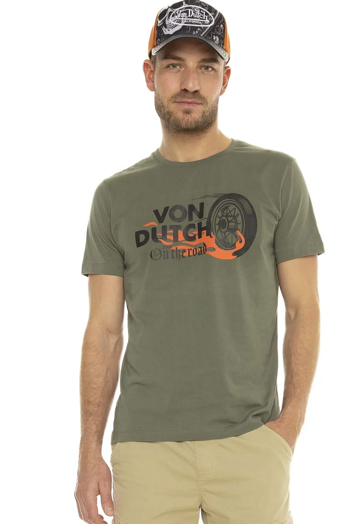 Tee Shirt Homme Von Dutch Tee Shirt Wheel K