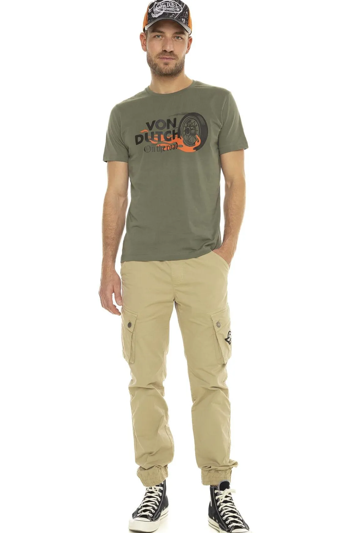Tee Shirt Homme Von Dutch Tee Shirt Wheel K