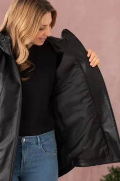 Veste Femme Cityzen Amanda Agneau Perle Noir