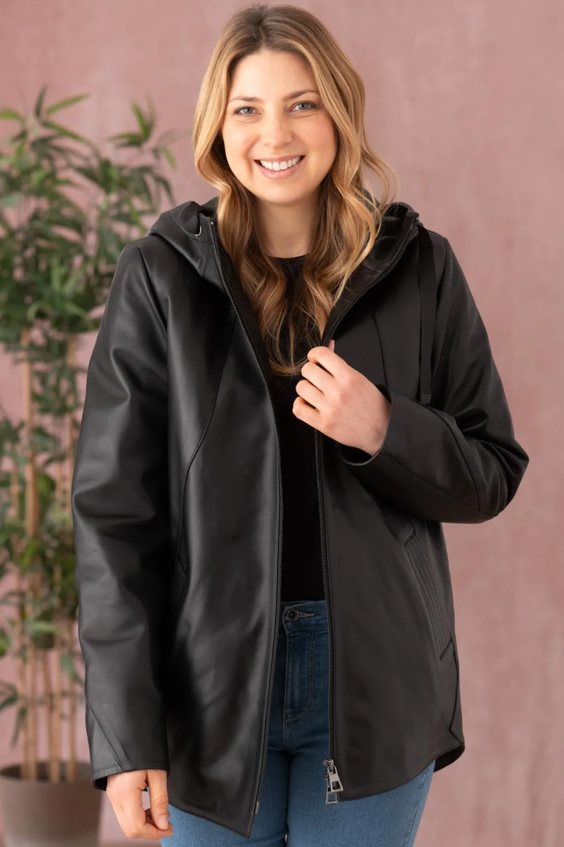 Veste Femme Cityzen Amanda Agneau Perle Noir
