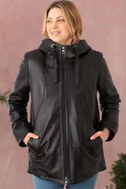 Veste Femme Cityzen Amanda Agneau Perle Noir