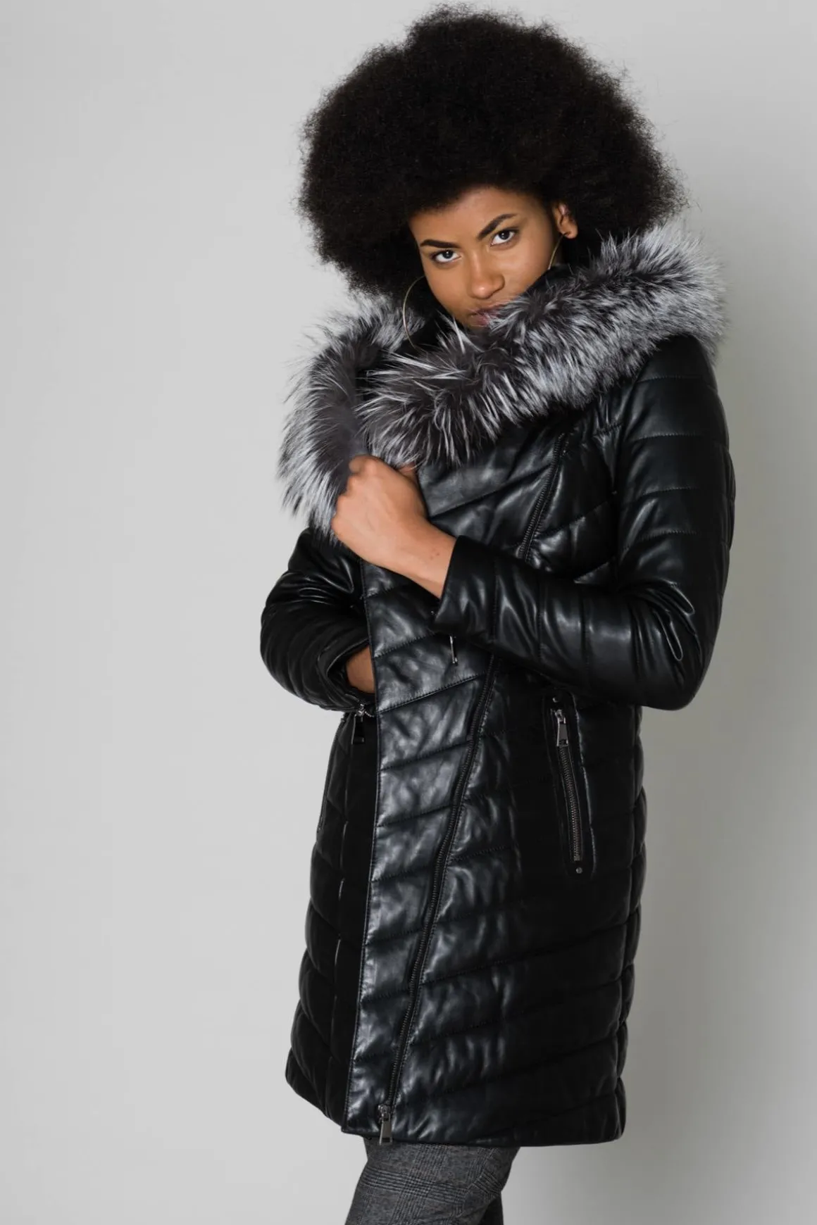 Veste Femme Cityzen Blonda Ag Perle Renard Argente