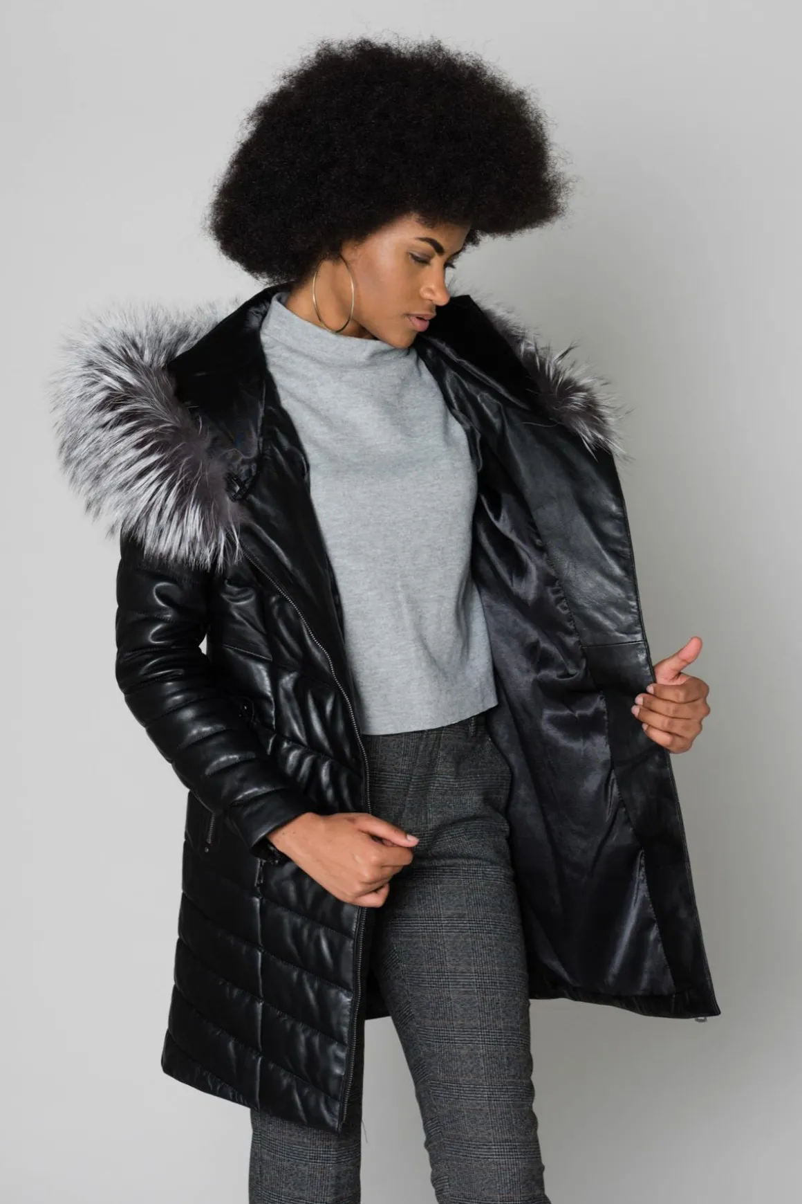 Veste Femme Cityzen Blonda Ag Perle Renard Argente