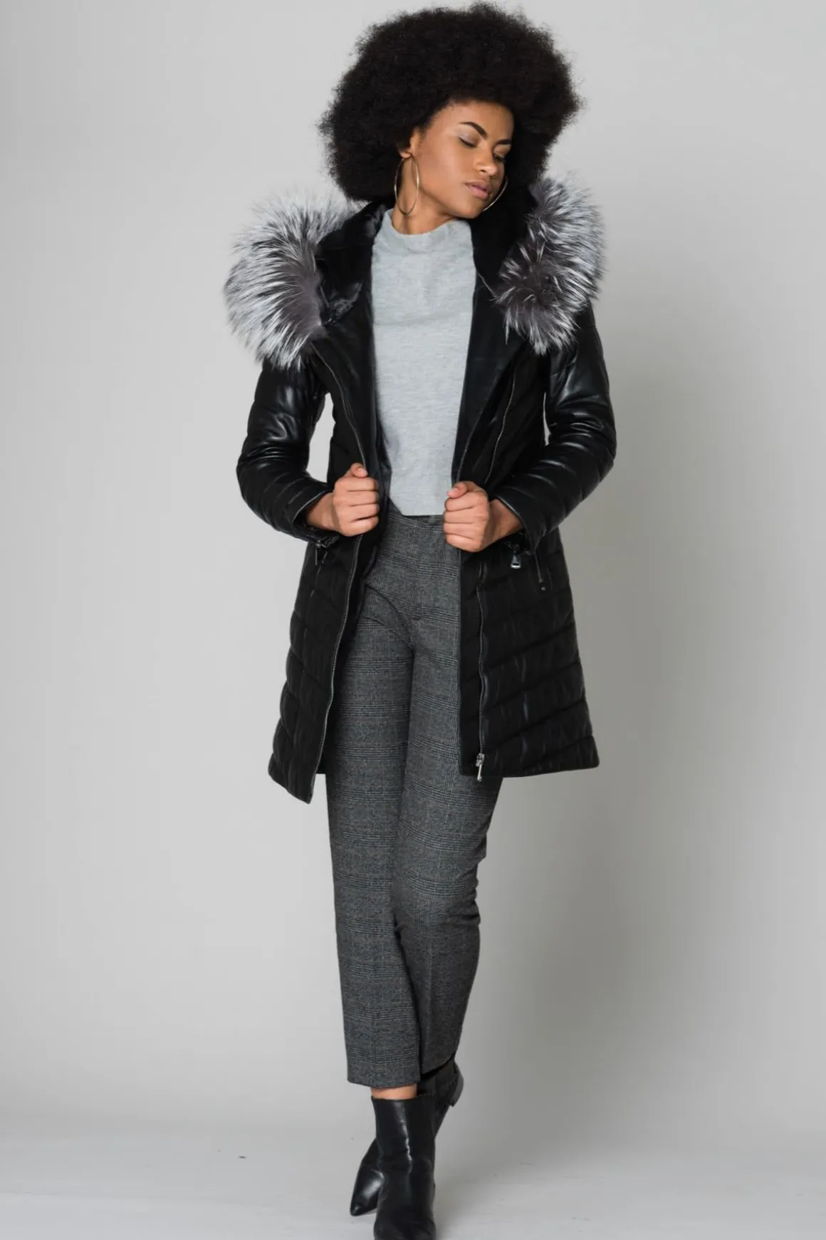 Veste Femme Cityzen Blonda Ag Perle Renard Argente