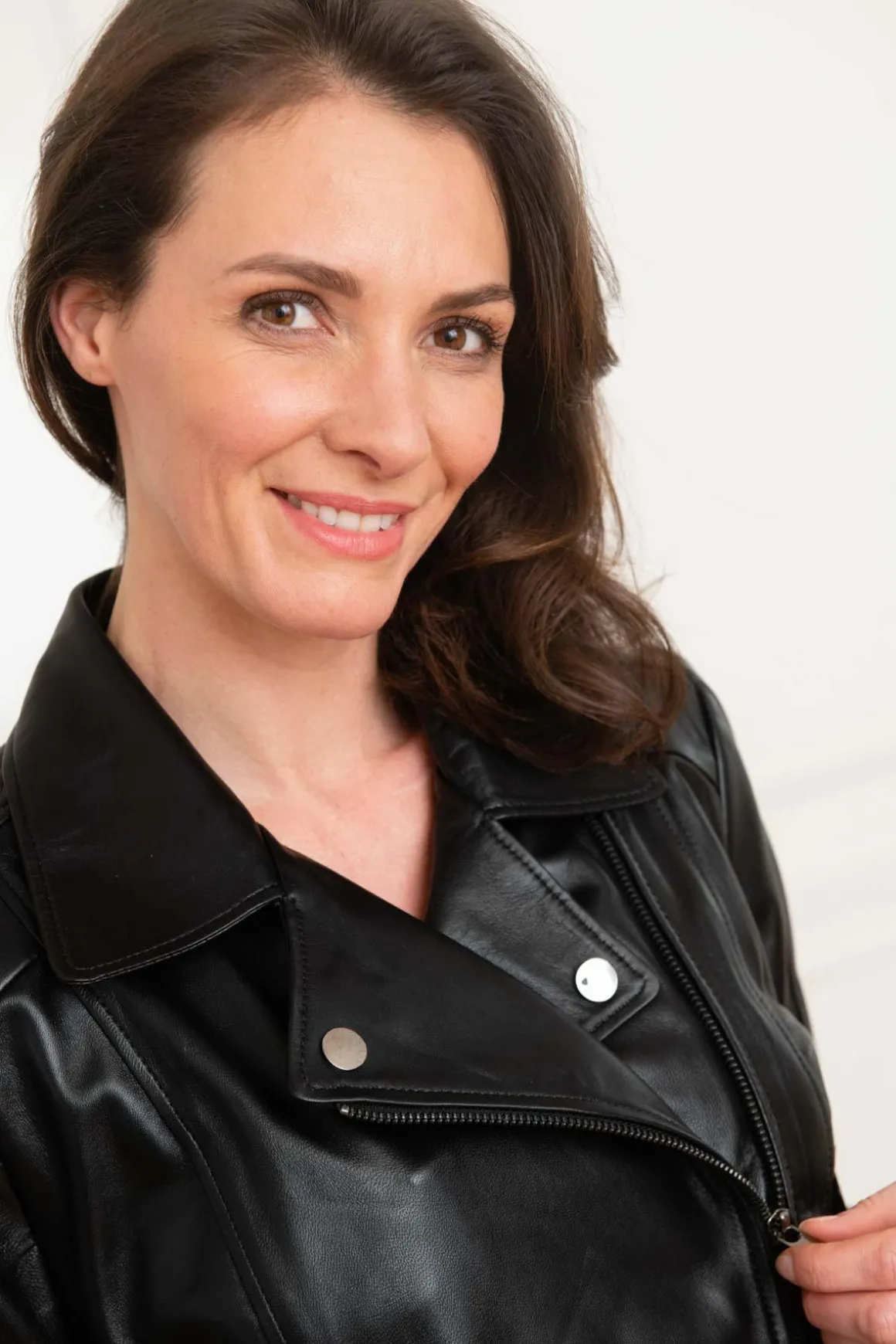 Veste Femme Cityzen Capri Agneau Perle Noir