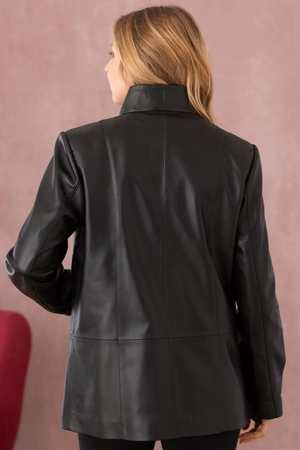 Veste Femme Cityzen Elisabeth Agneau Perle Noir