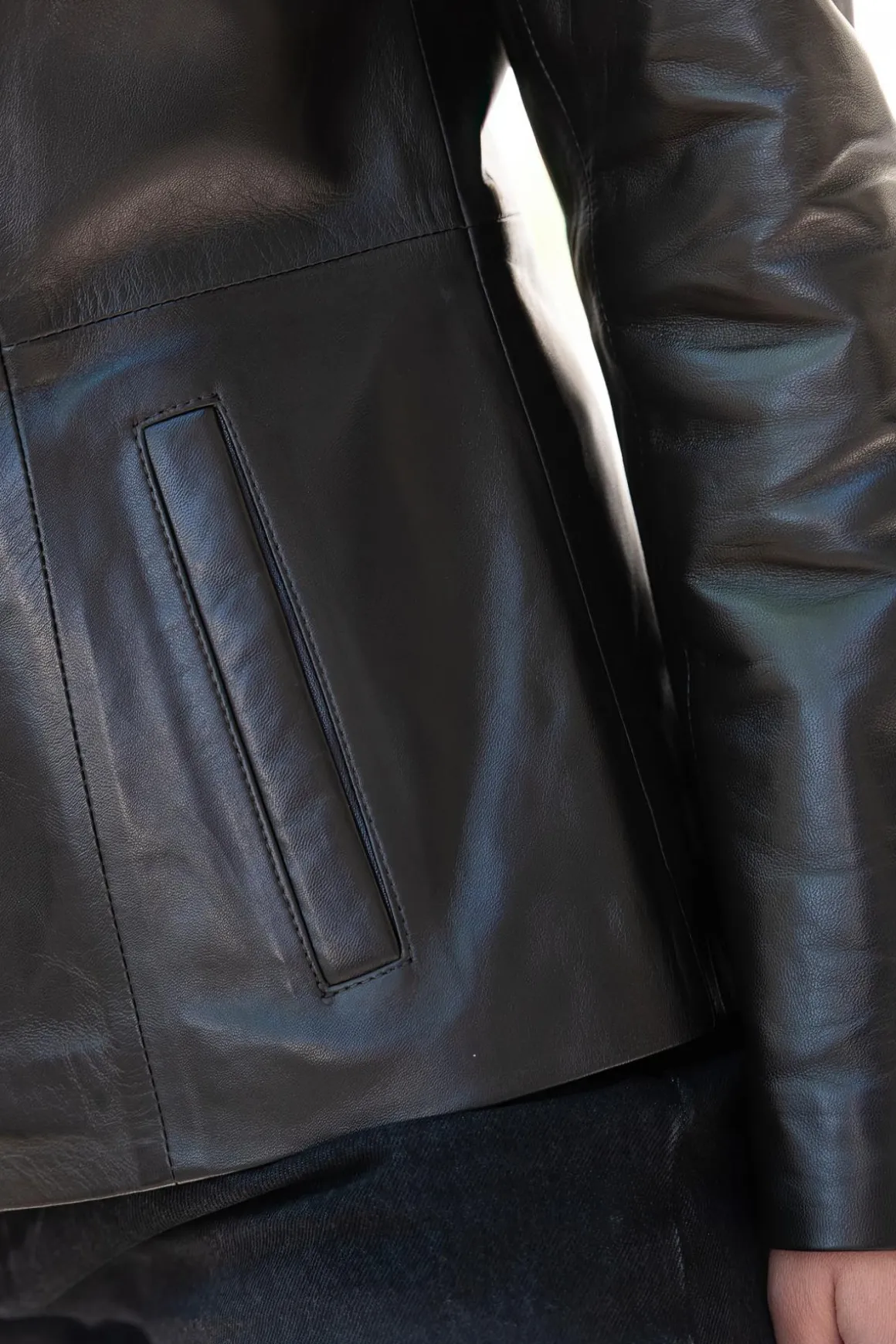 Veste Femme Cityzen Irina Agneau Perle Marron