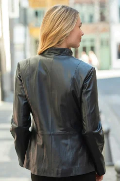 Veste Femme Cityzen Irina Agneau Perle Marine