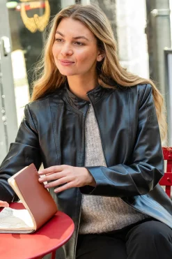 Veste Femme Cityzen Irina Agneau Perle Marine