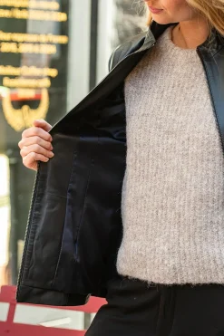 Veste Femme Cityzen Irina Agneau Perle Marine