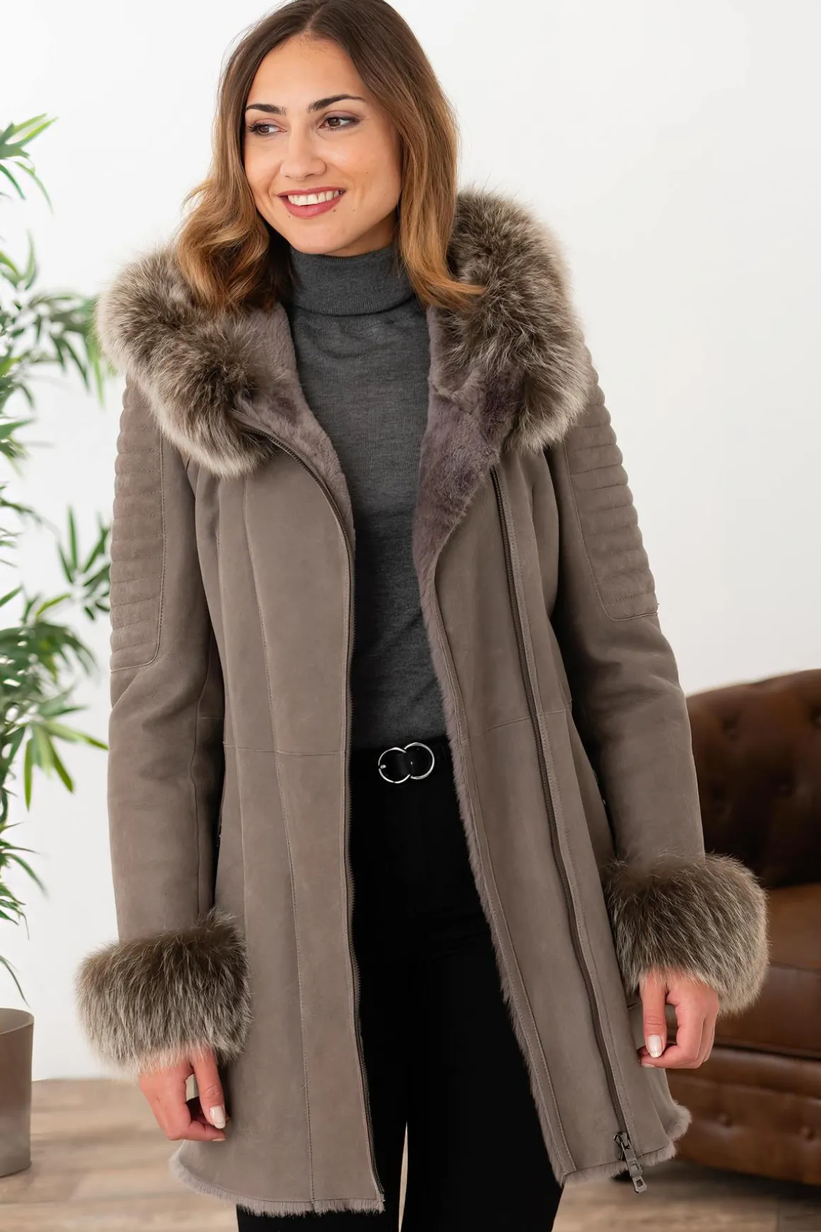 Veste Femme Giovanni Roane Gris