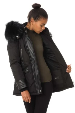 Veste Femme Horspist New Mandala Noir Col Noir