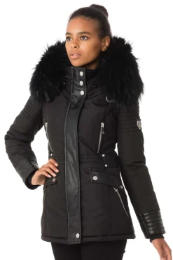 Veste Femme Horspist New Mandala Noir Col Noir