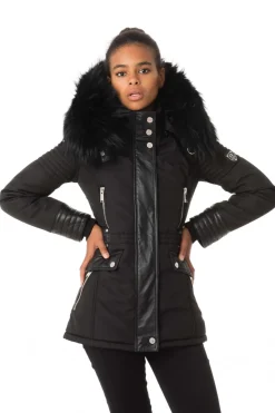 Veste Femme Horspist New Mandala Noir Col Noir