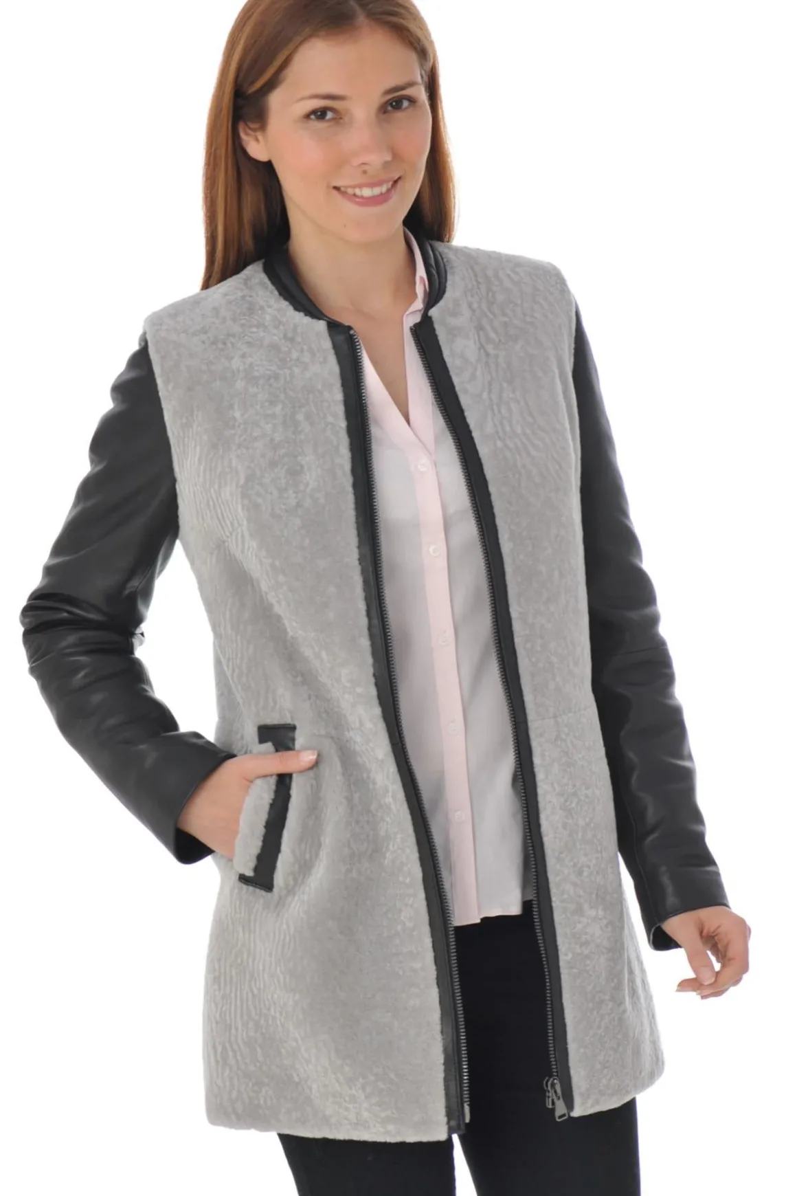 Veste Femme Intuition Vision Agneau Nuage