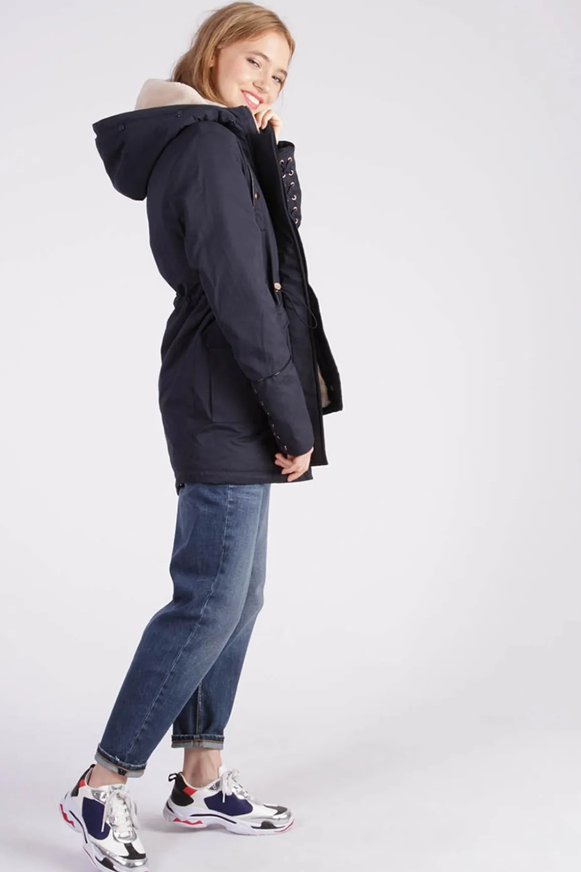 Veste Femme Kaporal Danae Marine Beige