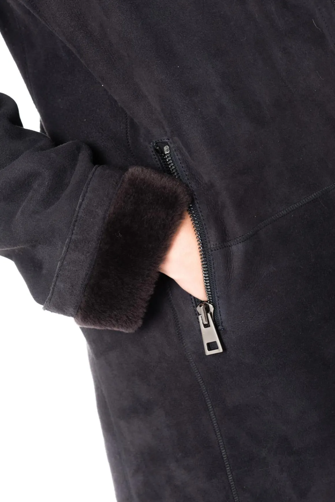 Veste Femme Levinsky Piemonte Suede Lamb Segred Grey