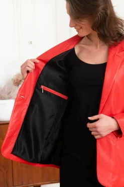Veste Femme Oakwood Meg Rouge Fonce 539