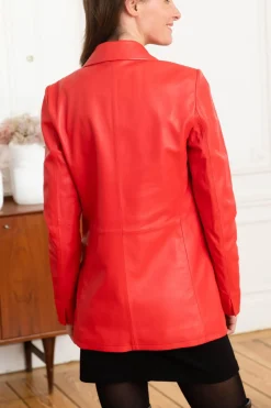 Veste Femme Oakwood Meg Rouge Fonce 539
