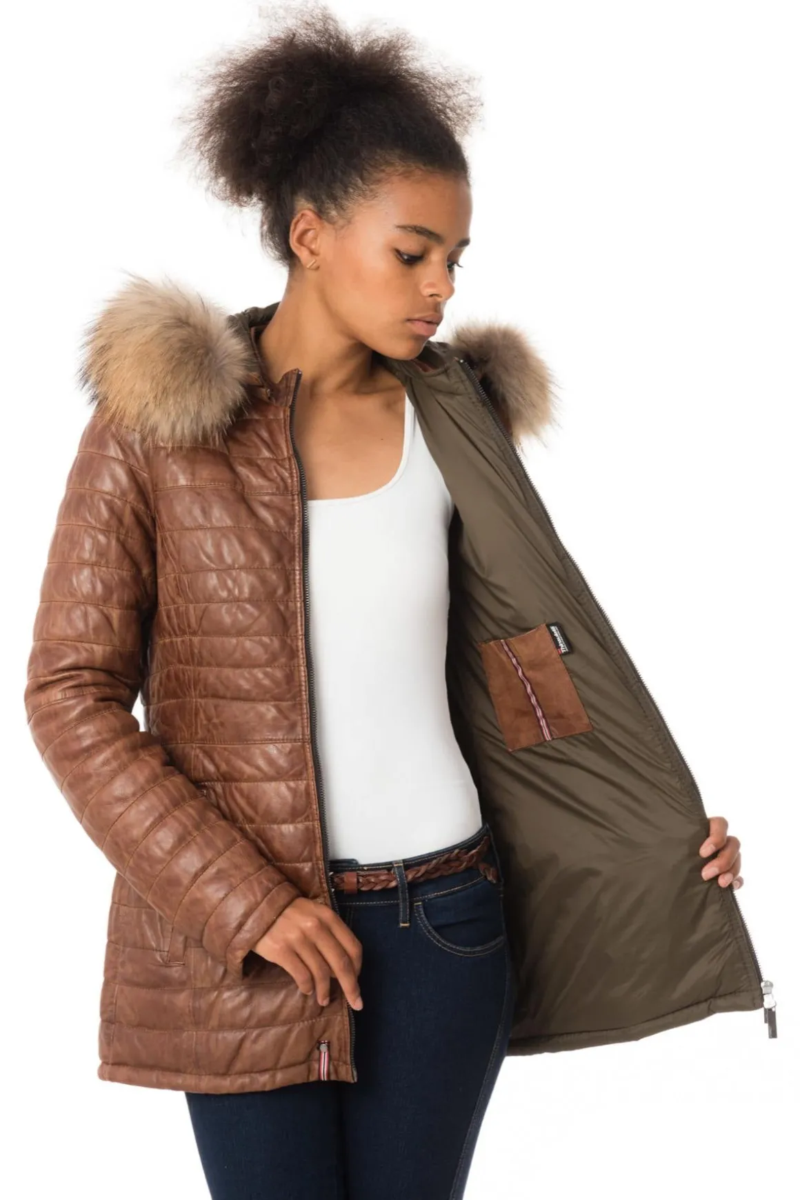 Veste Femme Oakwood Popping Cognac 507