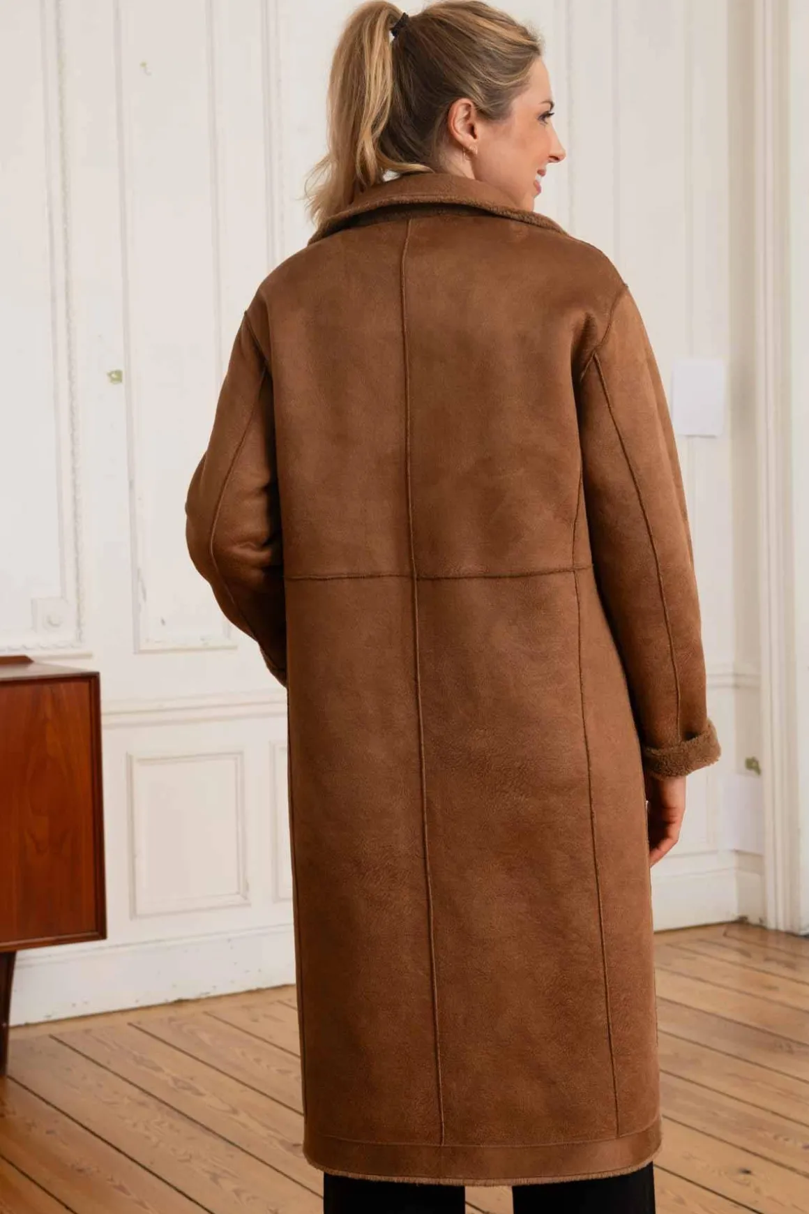 Veste Femme Oakwood Victoria Fur Wool Cognac 507