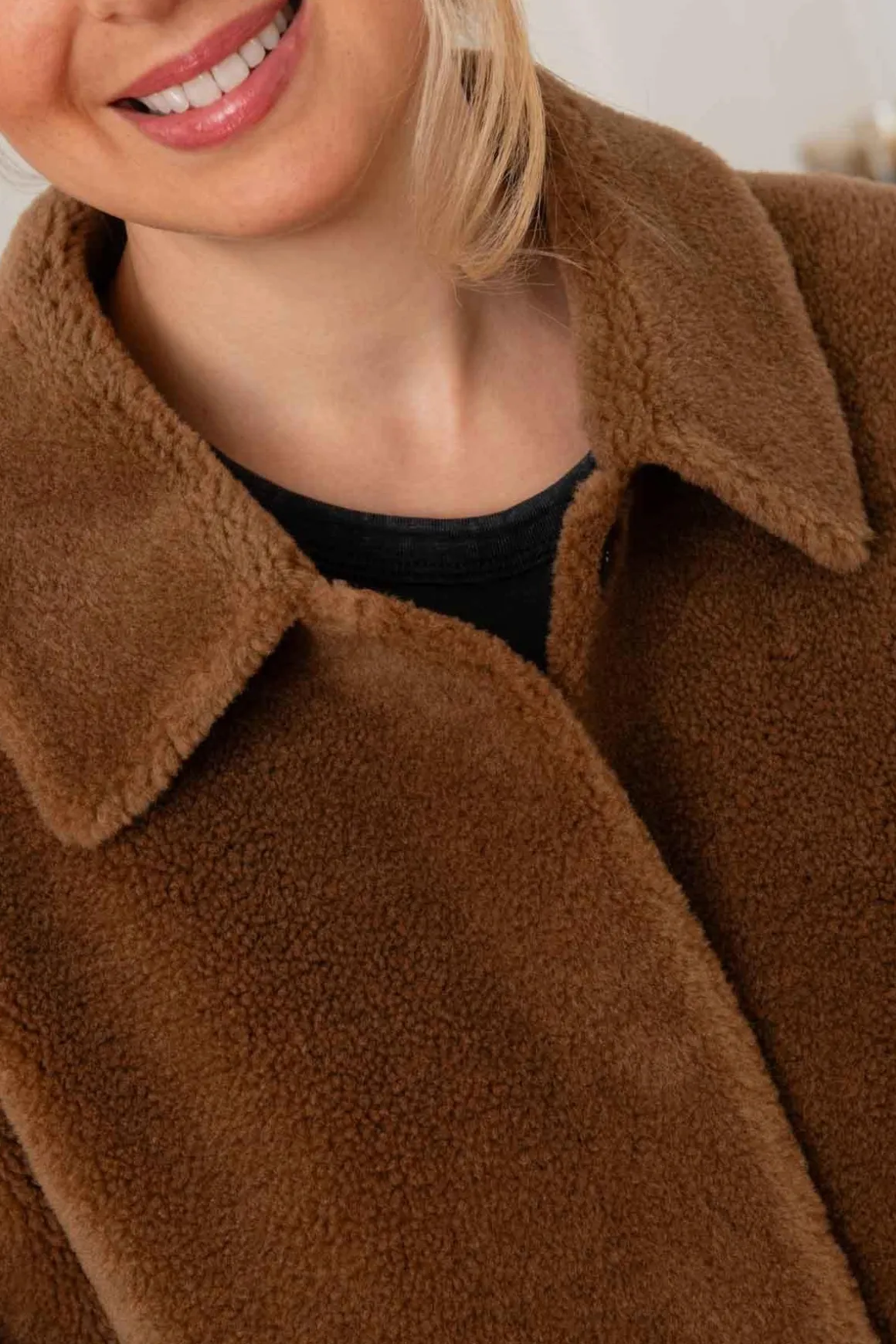 Veste Femme Oakwood Victoria Fur Wool Cognac 507