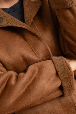 Veste Femme Oakwood Victoria Fur Wool Cognac 507