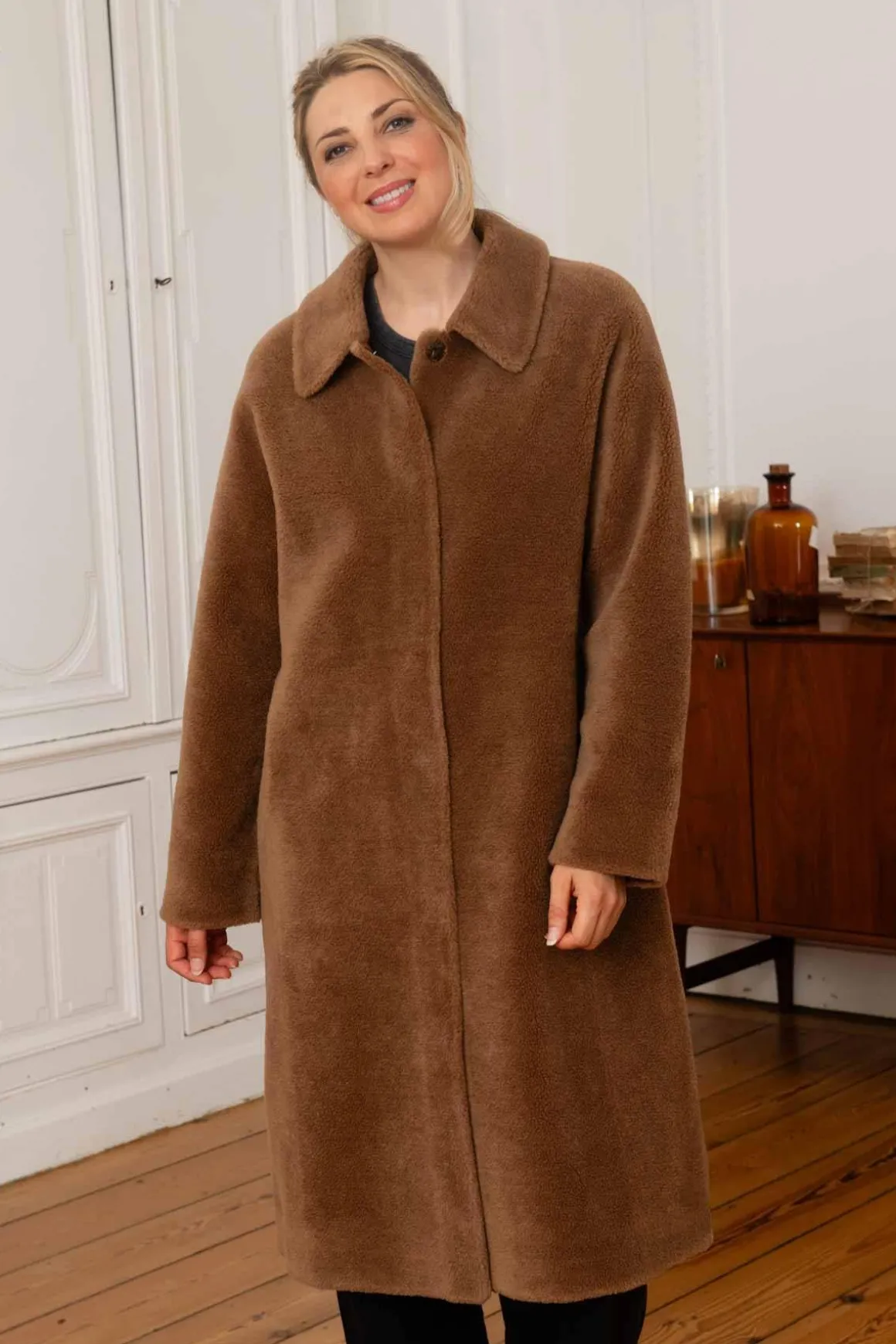 Veste Femme Oakwood Victoria Fur Wool Cognac 507